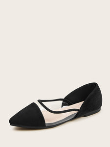 Point Toe PVC Panel Flats