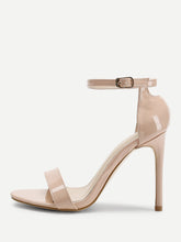 Load image into Gallery viewer, Two Part Ankle Strap Stiletto Heels