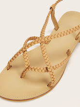 Load image into Gallery viewer, Braided Detail Toe Post Sandals