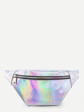 Load image into Gallery viewer, Iridescent Fanny Pack With Skinny Belt