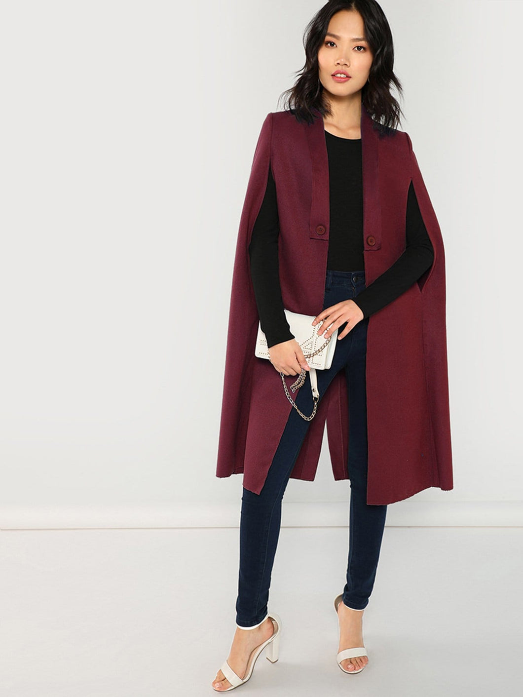 Shawl Collar Longline Coat