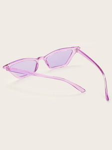 Plain Frame Tinted Lens Sunglasses