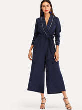 Load image into Gallery viewer, Wrap Self Tie Waist Jumpsuit