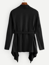 Load image into Gallery viewer, Waterfall Collar Solid Coat