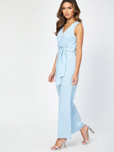 V Neck Wide Leg Occasion Jumpsuit