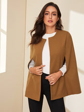 Load image into Gallery viewer, Open Front Solid Cape Outerwear