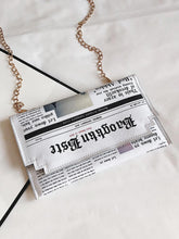 Load image into Gallery viewer, Letter Print Flap Chain Bag