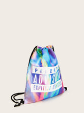 Load image into Gallery viewer, Tie Dye Backpack With Drawstring