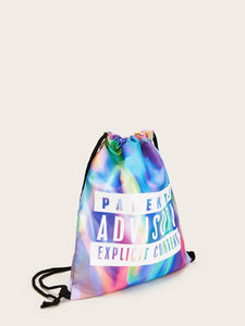 Tie Dye Backpack With Drawstring