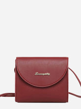 Load image into Gallery viewer, PU Flap Crossbody Bag