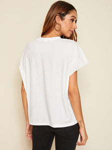 Short Sleeve Solid Top