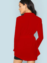 Load image into Gallery viewer, Button Detail Notched Collar Coat