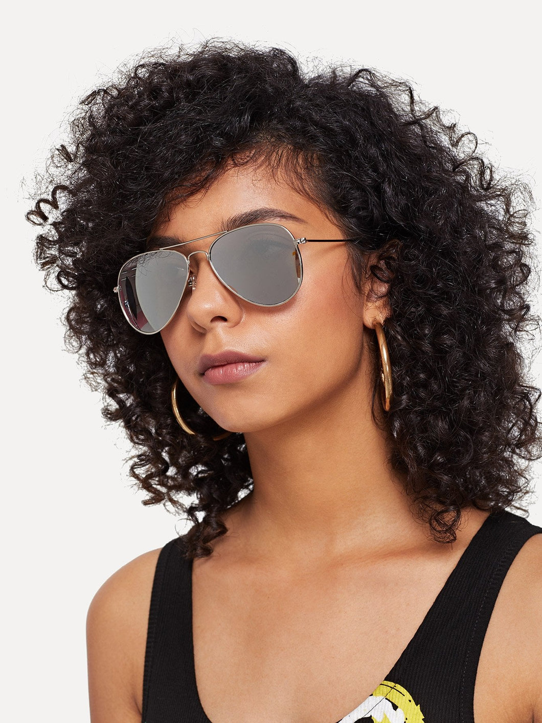 Silver Lenses Top Bar Sunglasses