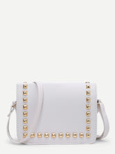 Load image into Gallery viewer, Studded PU Flap Bag