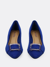 Load image into Gallery viewer, Pointy Low Chunky Buckle Heels