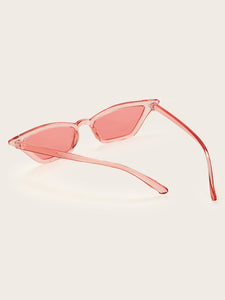 Plain Frame Tinted Lens Sunglasses