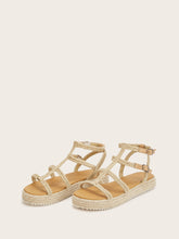 Load image into Gallery viewer, Ankle Strap Espadrille Sandals