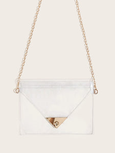 Twist Lock Clear Chain Bag