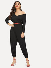 Load image into Gallery viewer, Cutout Back Harem Jumpsuit With Belt