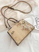 Load image into Gallery viewer, Animal Scarf Print Satchel Bag