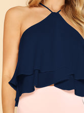 Load image into Gallery viewer, Zip Back Halter Flowy Top