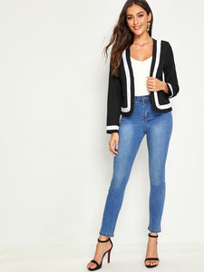 Panel Insert Bolero Blazer