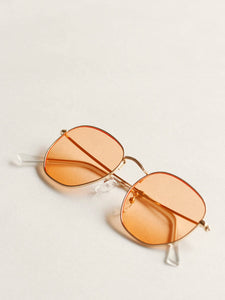 Metal Frame Tinted Lens Sunglasses