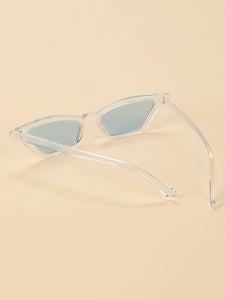 Plain Frame Tinted Lens Sunglasses