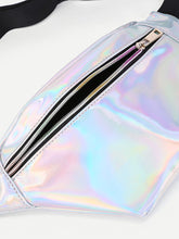 Load image into Gallery viewer, Iridescent Fanny Pack With Skinny Belt