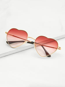 Heart Lens Ombre Sunglasses