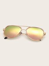 Load image into Gallery viewer, Top Bar Aviator Sunglasses With Case