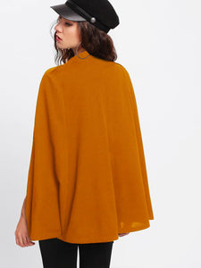 Double Breasted Cape Coat