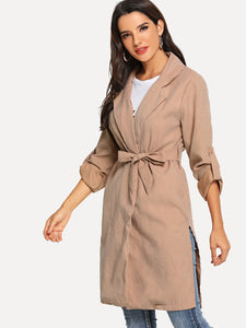 Split Side Long line Coat