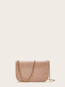 Croc Embossed Chain Bag