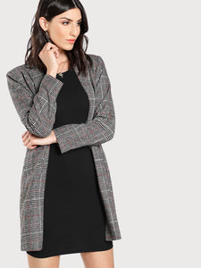 Plaid Boxy Coat