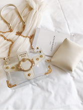 Load image into Gallery viewer, Studded Decor Clear Bag With Inner Pouch