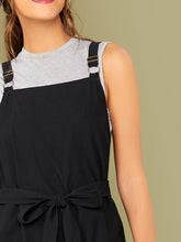 Load image into Gallery viewer, Pocket Side Belted Overall Jumpsuit