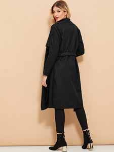 Self Tie Solid Coat