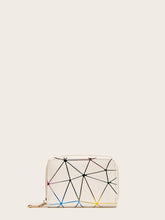 Load image into Gallery viewer, Geometric Print Purse With Card Holder