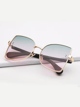 Load image into Gallery viewer, Ombre Lens Metal Frame Sunglasses