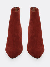 Load image into Gallery viewer, Low Cone Heel Pointy Toe Ankle Booties