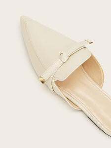 Point Toe Flat Mules