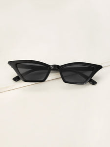 Plain Frame Tinted Lens Sunglasses