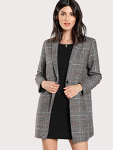 Load image into Gallery viewer, Plaid Boxy Coat