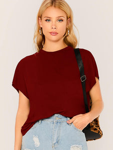 Short Sleeve Solid Top