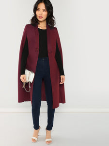 Shawl Collar Longline Coat