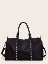 Load image into Gallery viewer, Studded Decor Duffle Bag