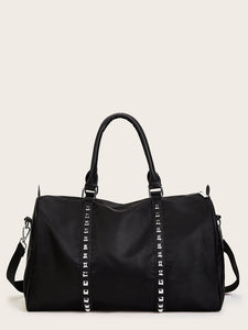 Studded Decor Duffle Bag