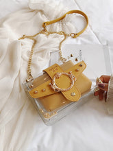 Load image into Gallery viewer, Studded Decor Clear Bag With Inner Pouch