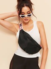 Load image into Gallery viewer, Bar Code Print Strap Bum Bag